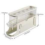 3-layer Expandable Scrolling Egg Holder Storage Rack | Cream