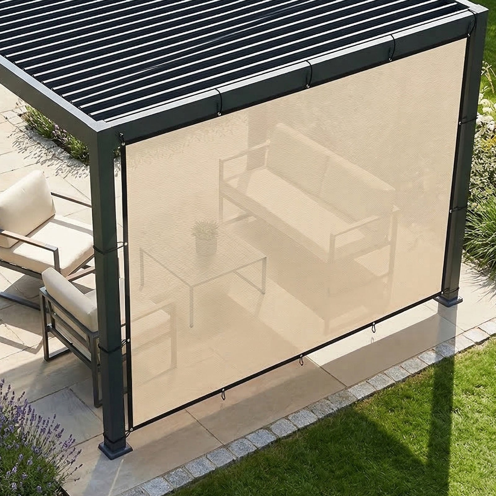 Sun Shade Sail With Uv Protection | 3 x 3.6m | Beige