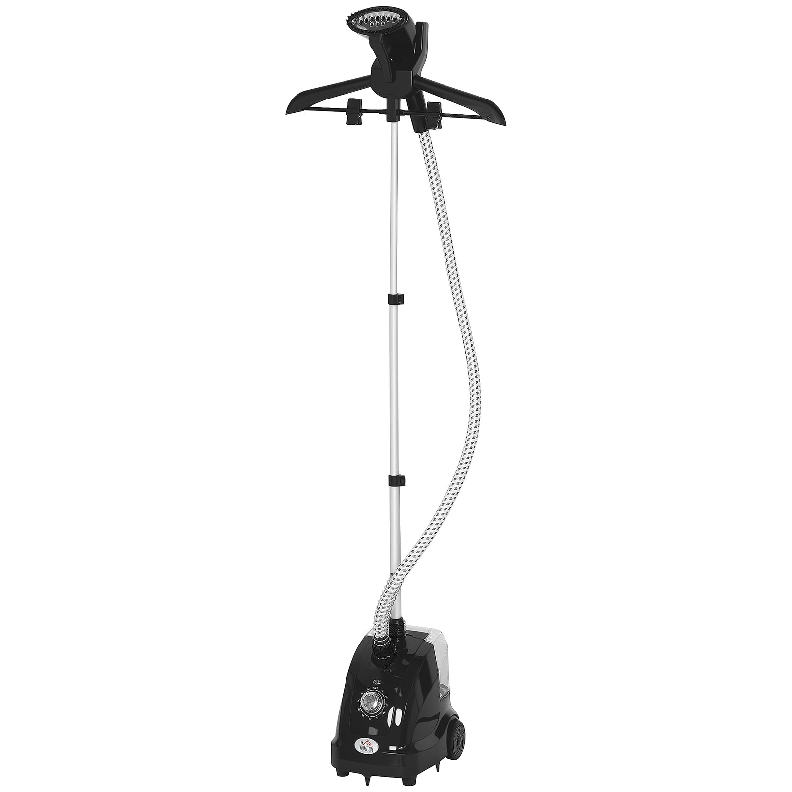 HOMCOM Clothes Steamer With Adjustable Pole 41-110 Cm Black