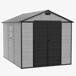 Breeins 8x10ft Plastic Garden Storage Shed With Lockable Door