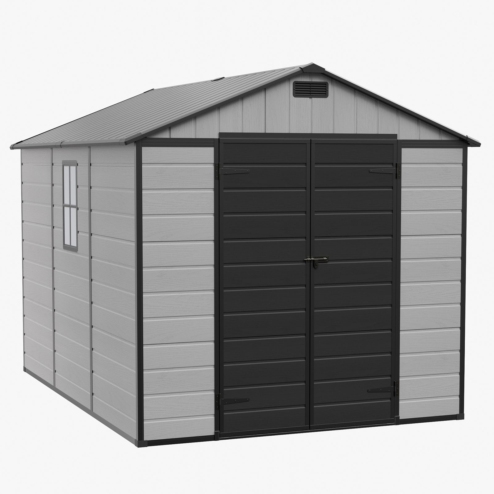 Breeins 8x10ft Plastic Garden Storage Shed With Lockable Door