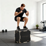 Non-slip Plyo Box, Corner-free Wooden Jump Box