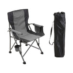 Blue/black Outdoor Portable Folding Camping Chair | One Size | Gray