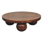Solid Mango Wood Chestnut Central Ball Table