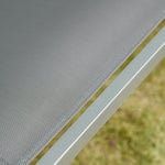 3 Seat Metal Fabric Backyard Balcony Patio Swing Chair | Gray