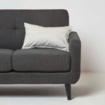 Velvet Cushion With Microfibre Insert | 30cm x 50cm | Cream