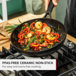 KitchenAid Cookware Forged Aluminium 28cm Wok. Pfas-free Non-stick