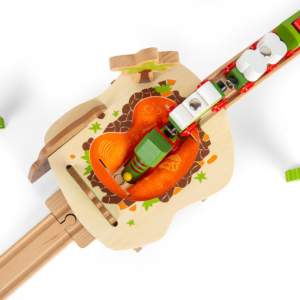 Wooden Lava Pit Bridge for Dinosaur Train Set