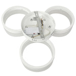 Ring 46cm Led Designer Pendant Lamp A Stunning Centrepiece Formed From 3 Hypnotic White Hoops 36w(150w) Led Hoop