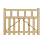 90cm/120cm W X90cm H Outdoor Wooden Garden Gate Fence Door | 120cm | Natural