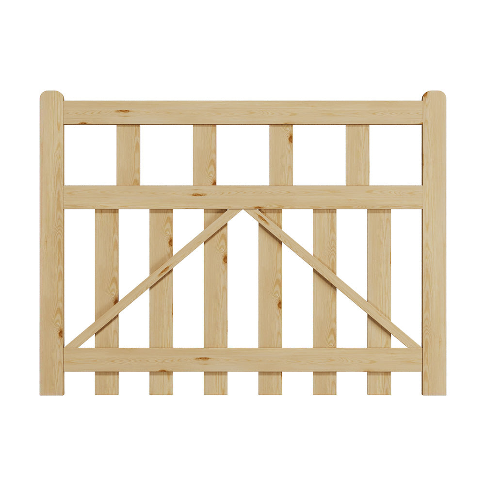 90cm/120cm W X90cm H Outdoor Wooden Garden Gate Fence Door | 120cm | Natural