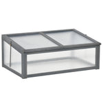 Wooden Cold Frame Greenhouse 100x65x40cm | Gray