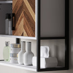 Bathroom Cabinet Wall Mounted Over The Toilet With 2 Doors