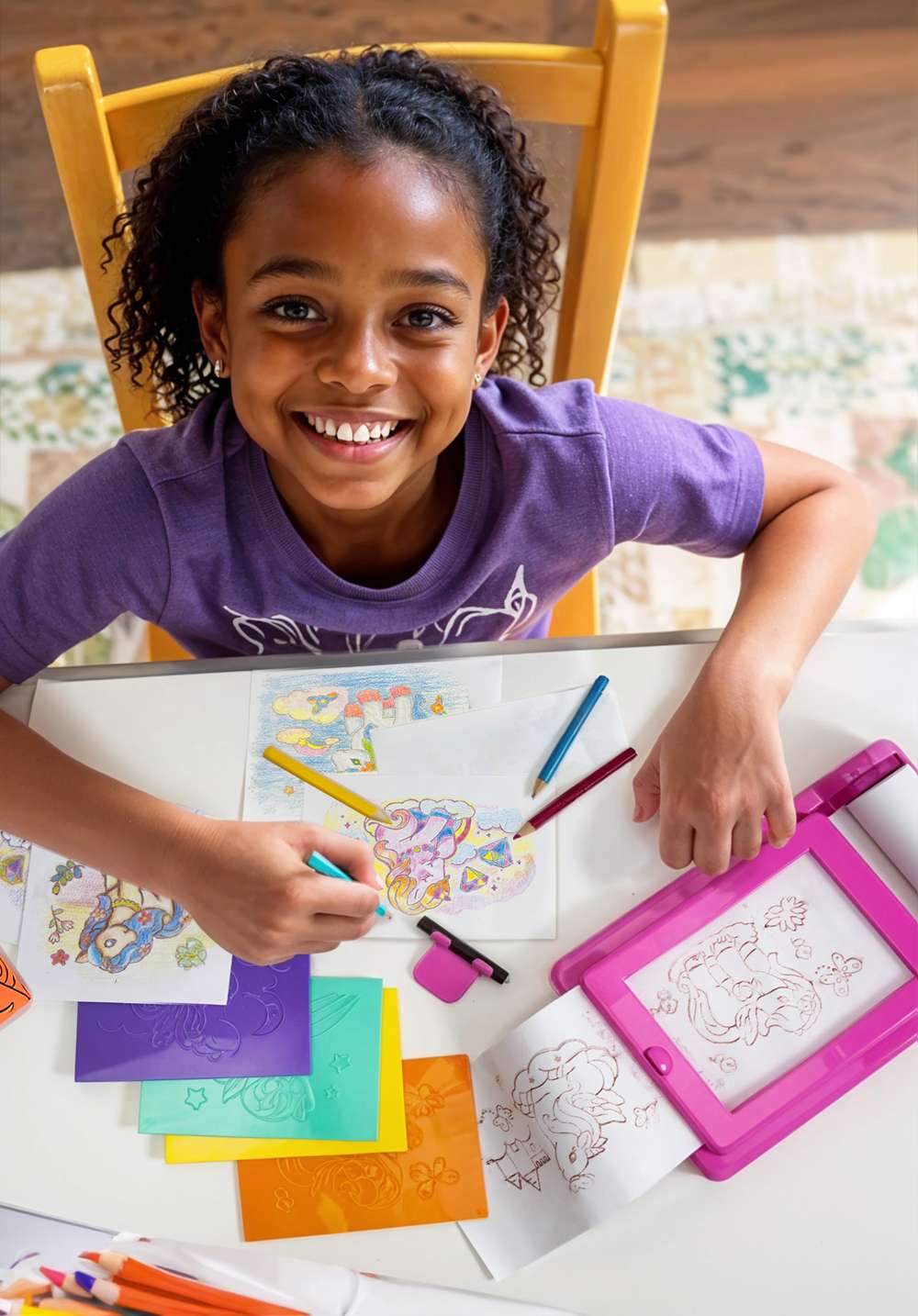 Kidzmaker - Unicorn Rub Art Studio