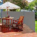 6x2m Retractable Sun Side Awning Screen, Grey