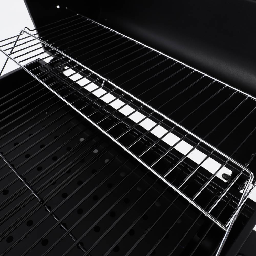 Outdoor Charcoal Bbq Grill With Portable Trolley Garden Grill