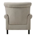 Tufted Upholstered Wingback Armchair– Elegant Accent Chair | Beige