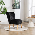 Arezza Velvet Accent Chair | Black