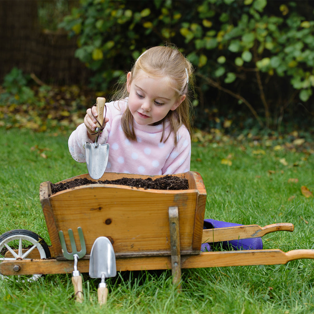 Kids Hand Trowel With Ash Wood Handle | Small
