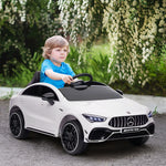 Mercedes-amg Cla 45 Licensed 12v Ride On Car W/ Music | White