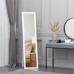 Full Length Mirror Floor Standing Wall-mounted Long Mirror | One Size | White