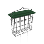 All-weather Stainless Steel Suet Cake Feeder 600g Capacity | Green