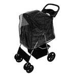 Pet Stroller With Rain Cover | Black