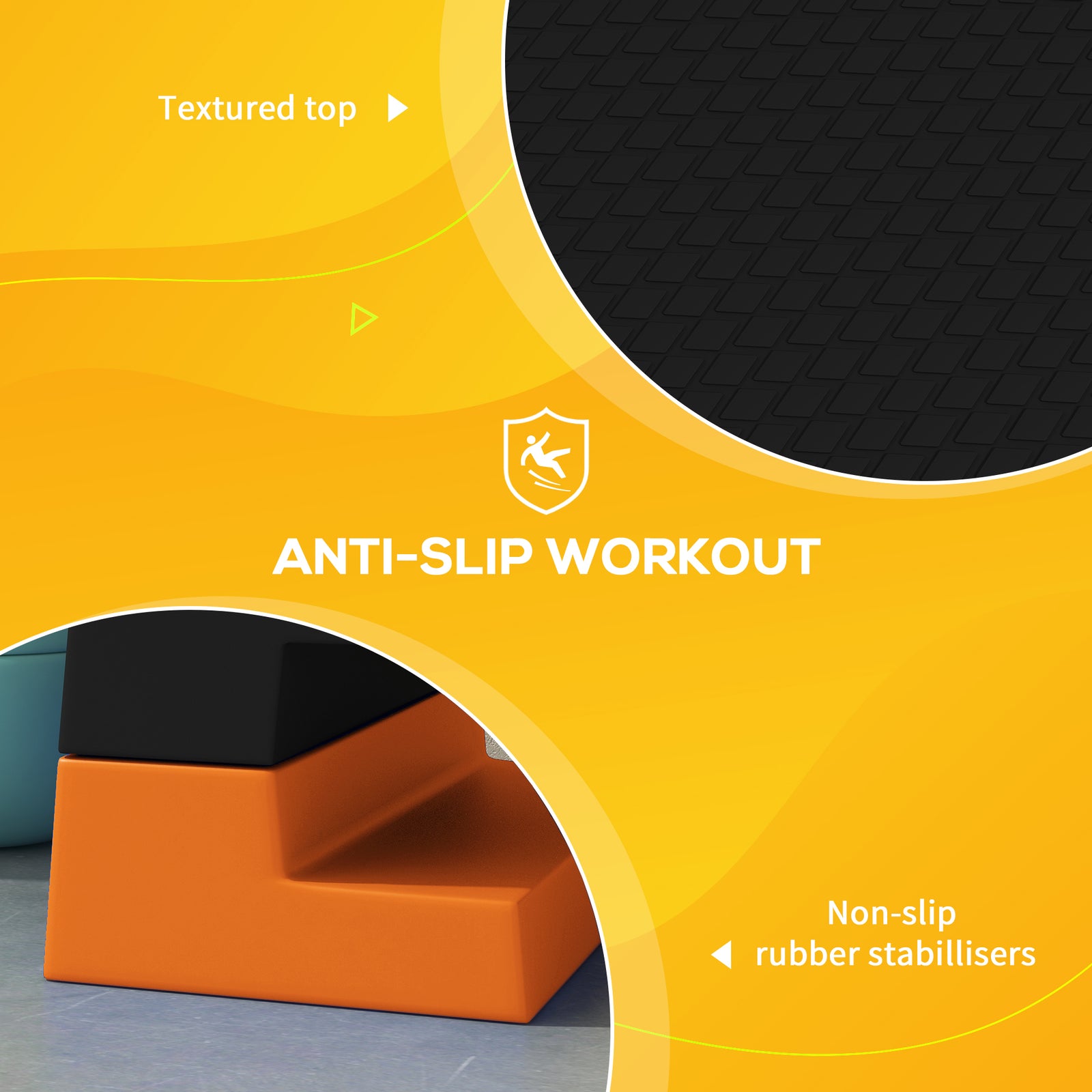 15cm/20cm/25cm Exercise Stepper For Home And Office | Orange