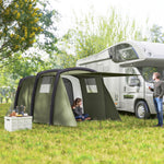 Inflatable 3-4 Man Tunnel Tent, Air Pump | Green