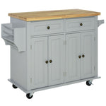 Microwave Island With Storage, Drawers