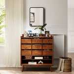 Rectangular Mirror With Metal Frame, Decorative Wall Mirror | M | Black