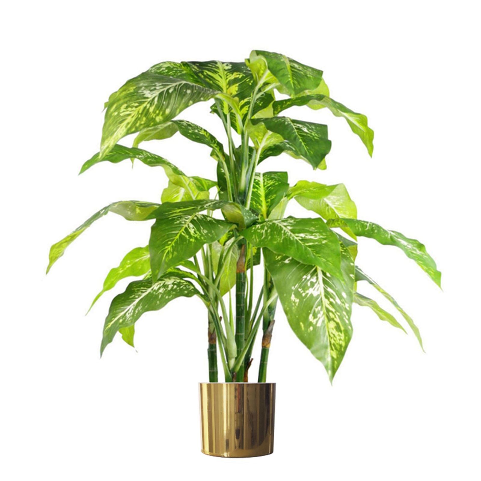 Metal Planter Plant Pot With Polished Gold Finish 20 X 18cm