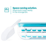 Ice Cube Tray With Dispenser And Storage