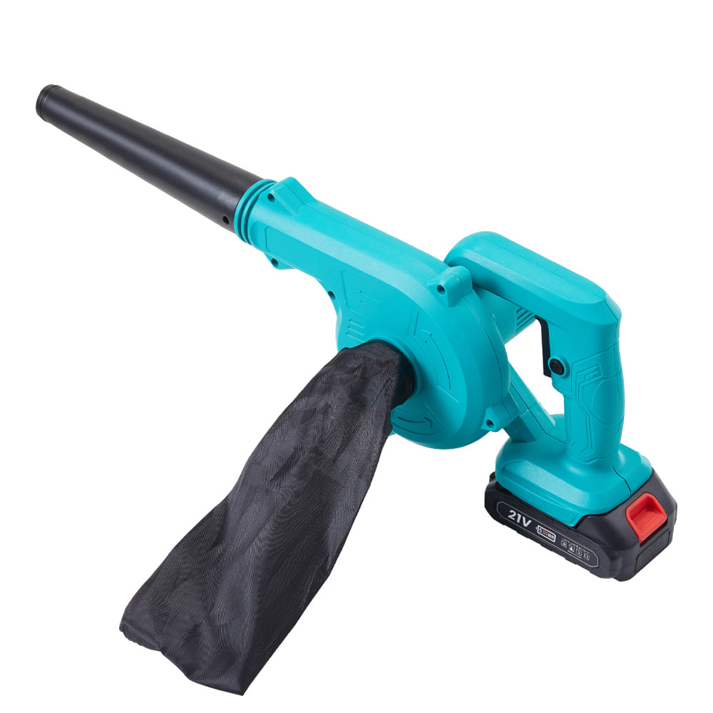 21v Cordless Handheld Leaf Blower And Vacuum With Battery And Charger
