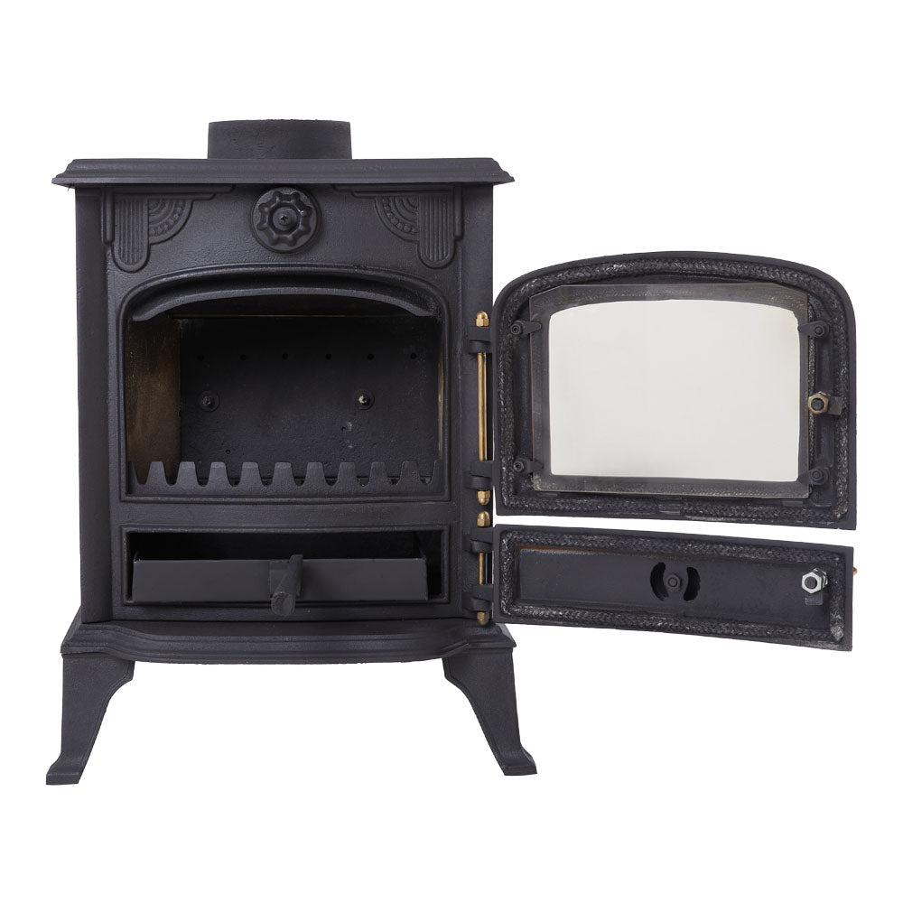 Freestanding Cast Iron Wood Burning Stove Fireplace Heater