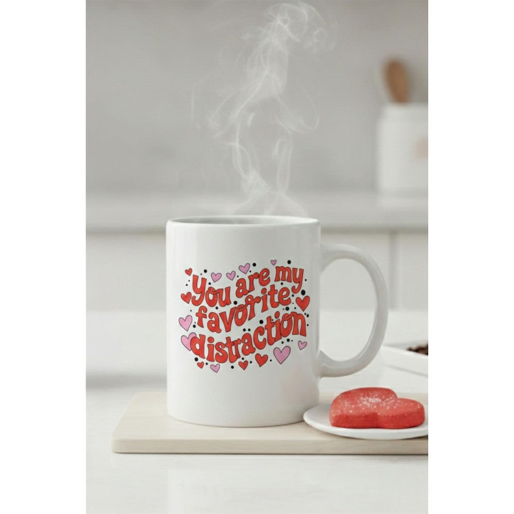 Dyzi You Are My Favorite Distraction Mug Valentine’s Day Gift