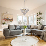 Chelsea Chandelier Magnificent 50cm Centrepiece In Crystal And Chrome