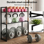 Centra 3 Tier Adjustable Steel Dumbbell Rack 270kg Heavy Duty Weight Storage