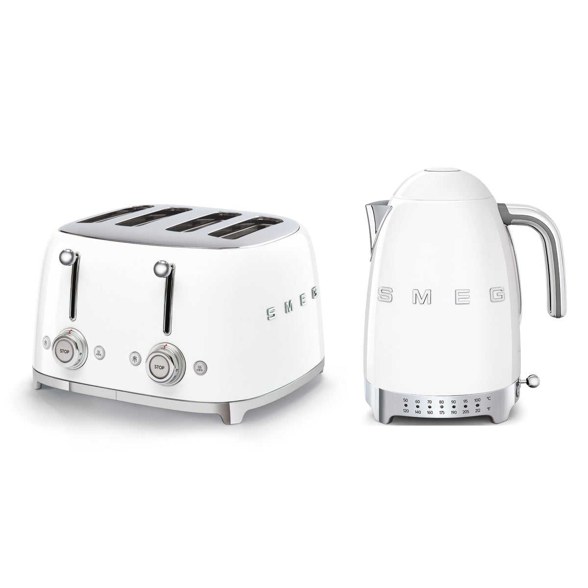 Tsf03, Klf04 4-slice Toaster & Variable Temperature Kettle | White