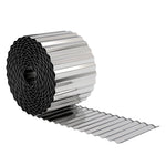 Metal Lawn Edging Border, 8 In X 21.3 Ft Garden Edging | Silver