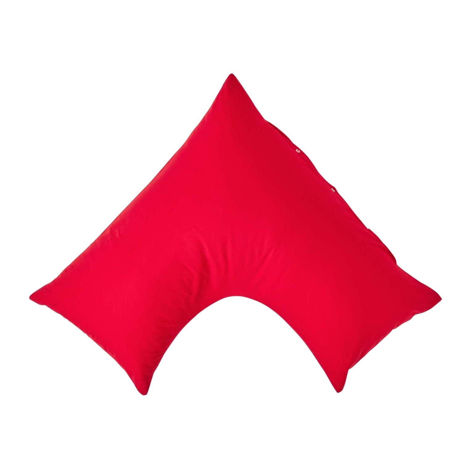 Egyptian Cotton V Shaped Pillowcase 200 Tc | V Shape | Red