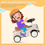 Foot To Floor Slider With Steering Wheel, For Ages 12-36 Months | Cream