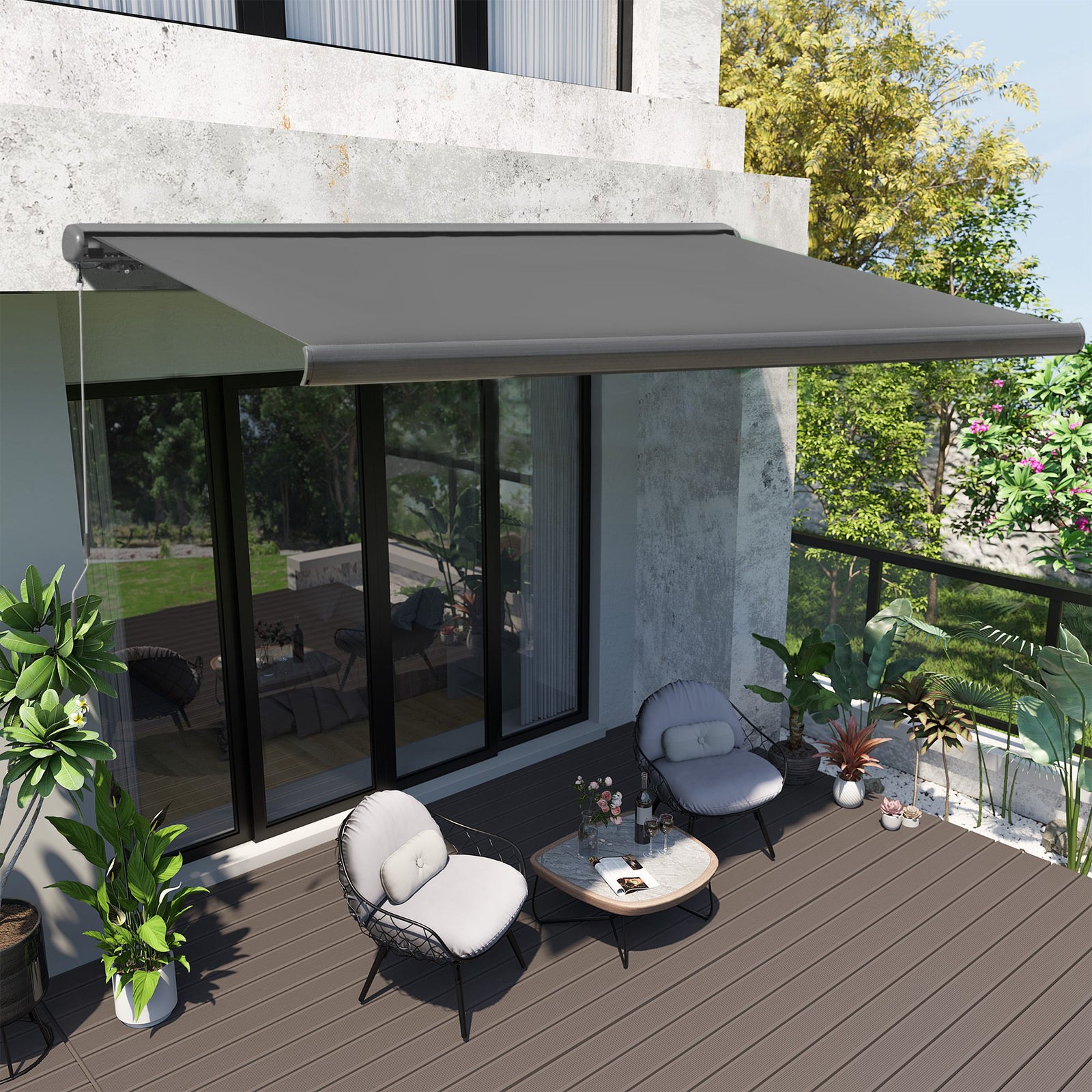 Electric Full Cassette Awning, Remote