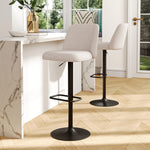 Breeins Set Of 2 Height Adjustable Swivel Bar Stools