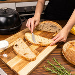 Enamelled Cast Iron Dutch Oven Bread Pot, 22cm (5.6l) | Black