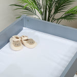 Baby Changing Unit With 4 Drawers, Diaper Changing Table | Grey