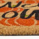 HOMESCAPES Pumpkin Patch Non-slip Coir Doormat, 40 X 60 Cm