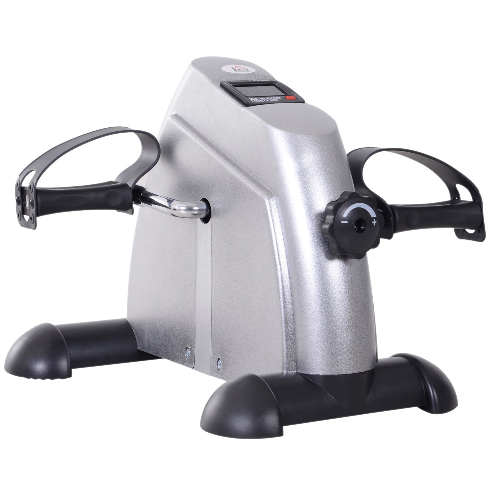Mini Exercise Bike Portable Legs Exerciser Machine | Silver