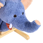 Rocking Horse Ride On Toy Seat Belt Safety Toddler Elephant Music