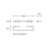 Towel Rail, 30cm Screw-in Or Self-adhesive Chrome Silver, Next Collection